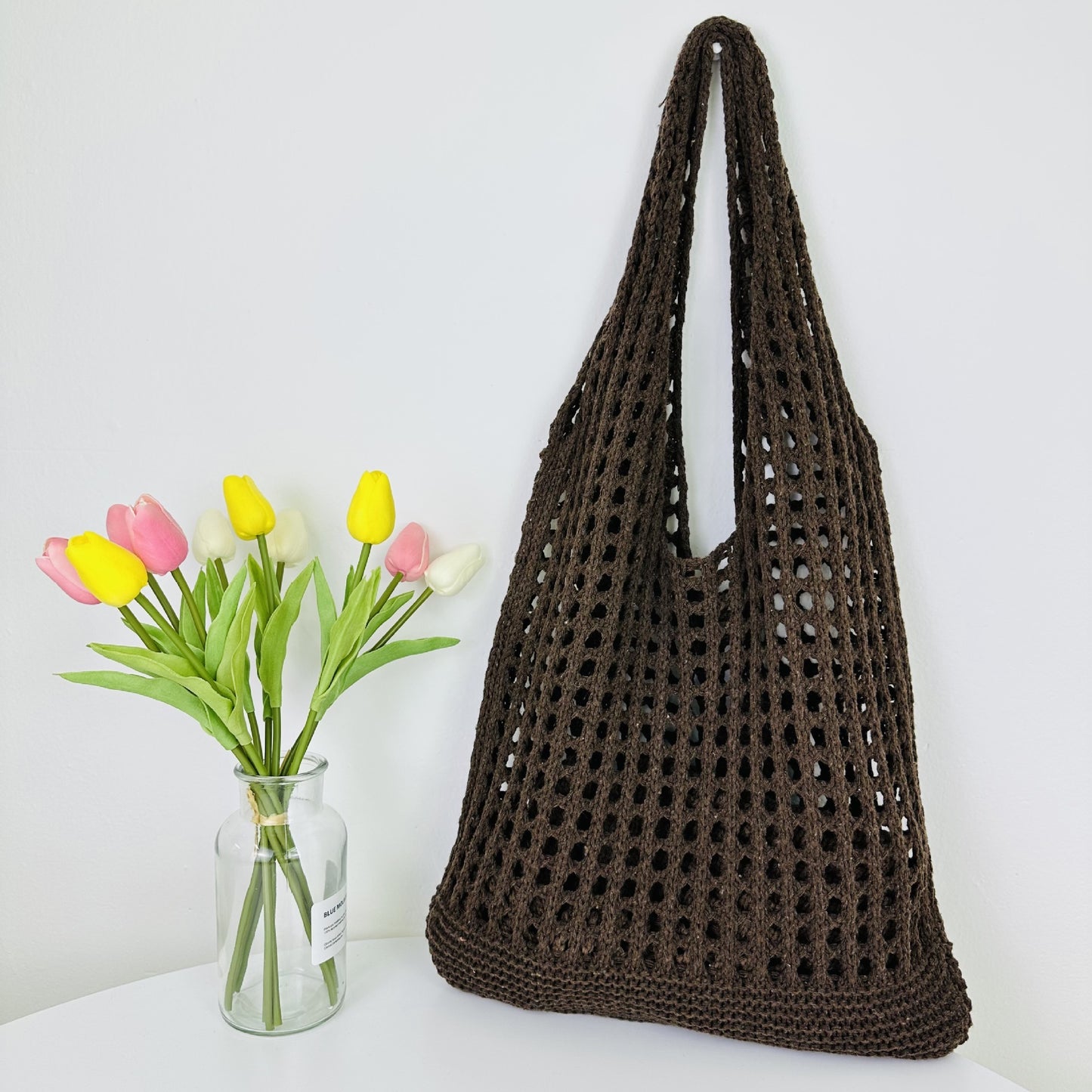 Knitted Tote Beach Bag