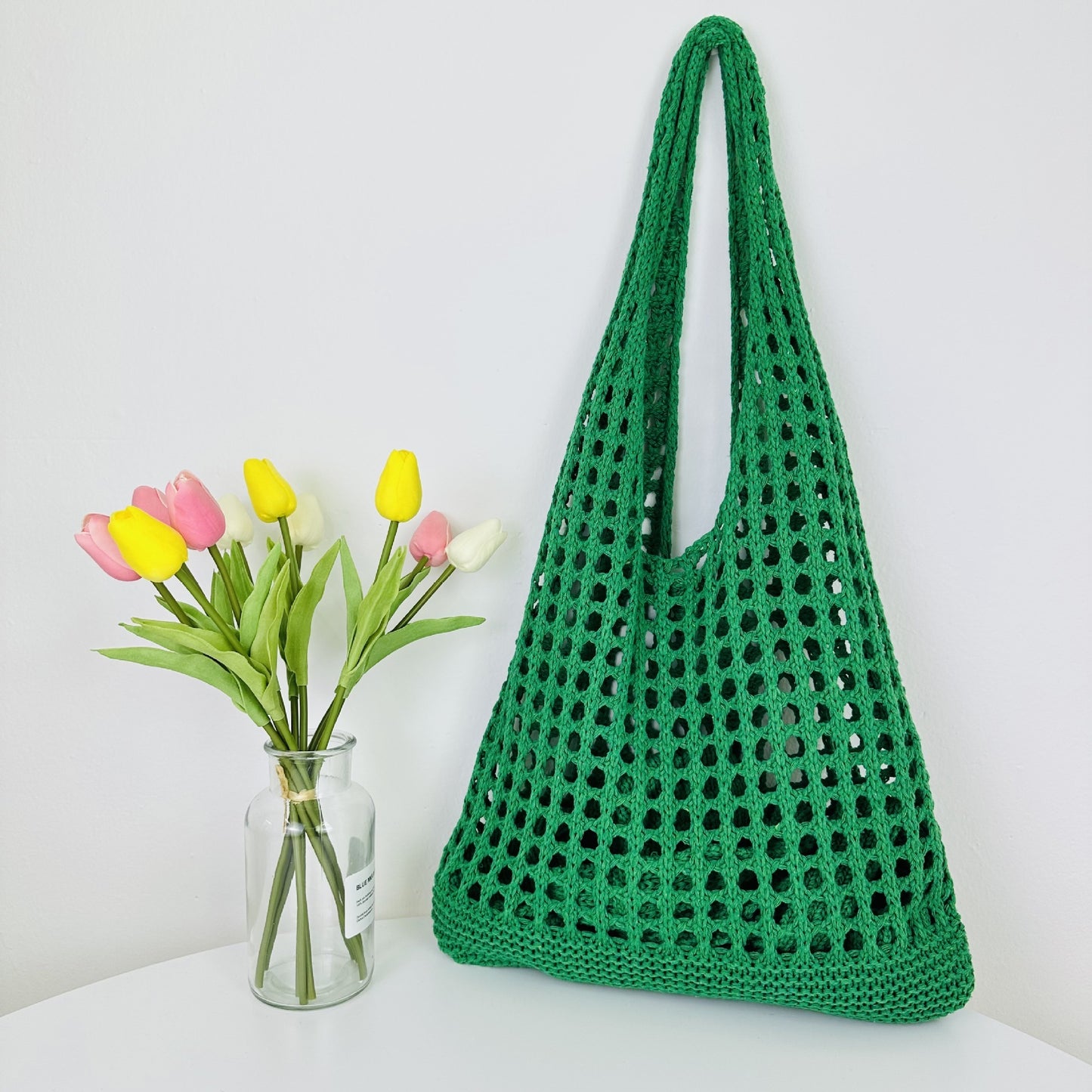 Knitted Tote Beach Bag